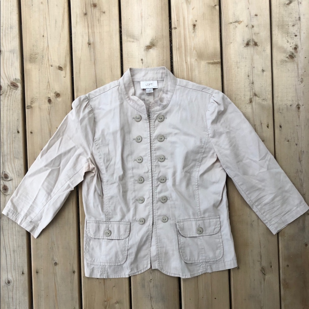 Ann Taylor Loft Petite Hook & Eye Closure Top